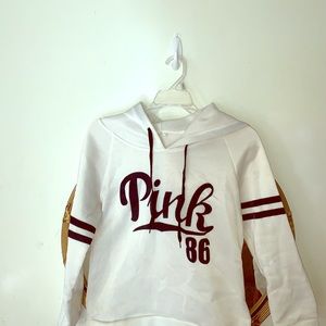 Pink sweatshirt says XXL but is a small